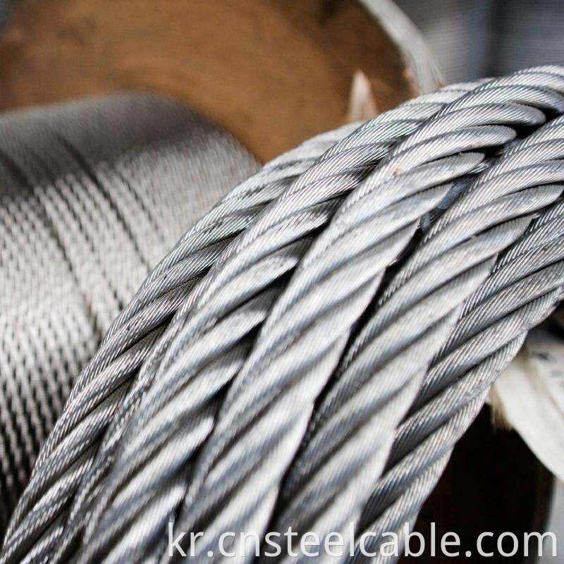 galvanize steel wire rope 